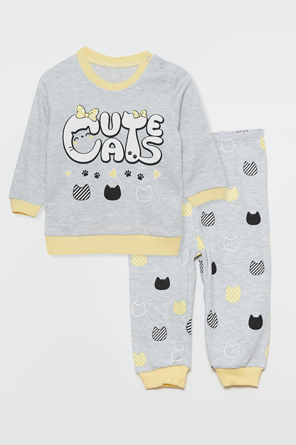 Text Printed Baby Boy Bottom and Top Set