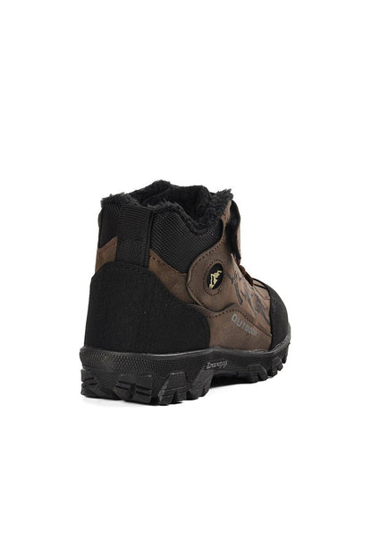 Brown Fur Boys' Boots 571-F