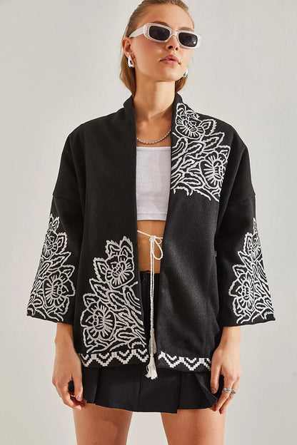 Women's Embroidered Multi-Patterned Stash Jacket