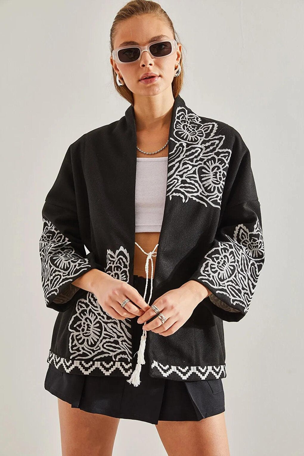 Women's Embroidered Multi-Patterned Stash Jacket