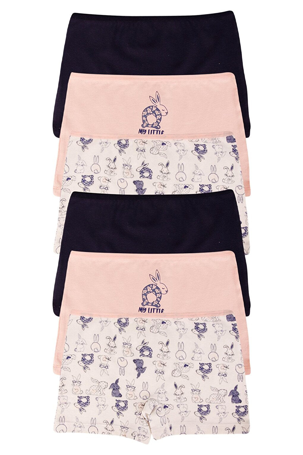 Girl's Cotton Boxers Pack of 6