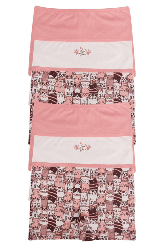 Girl's Cotton Boxers Pack of 6