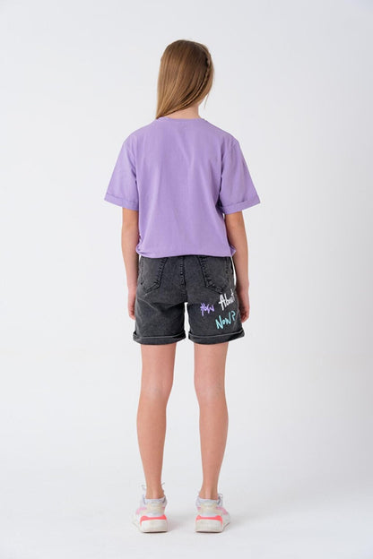 Girl Adjustable Waist T-Shirt 8-14 Years T2103