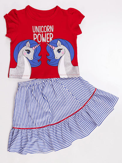 Unique Power Girls Skirt Set