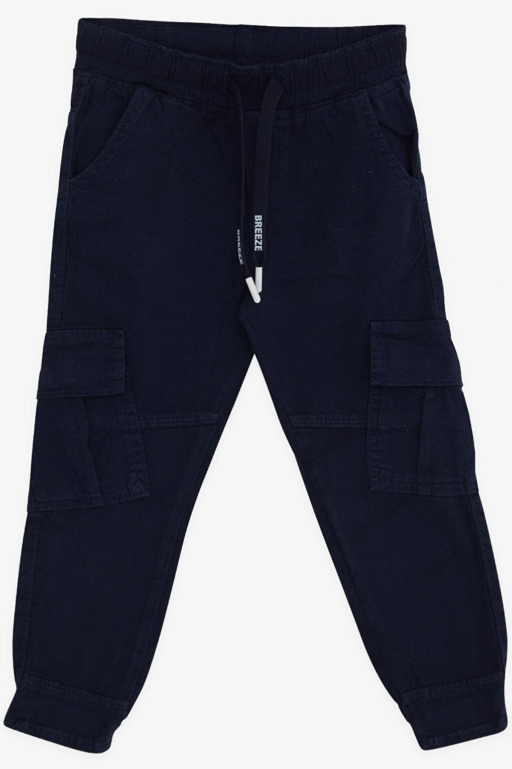 Boy's Trousers with Elastic Waist Pockets Navy Blue (3-6 Years)