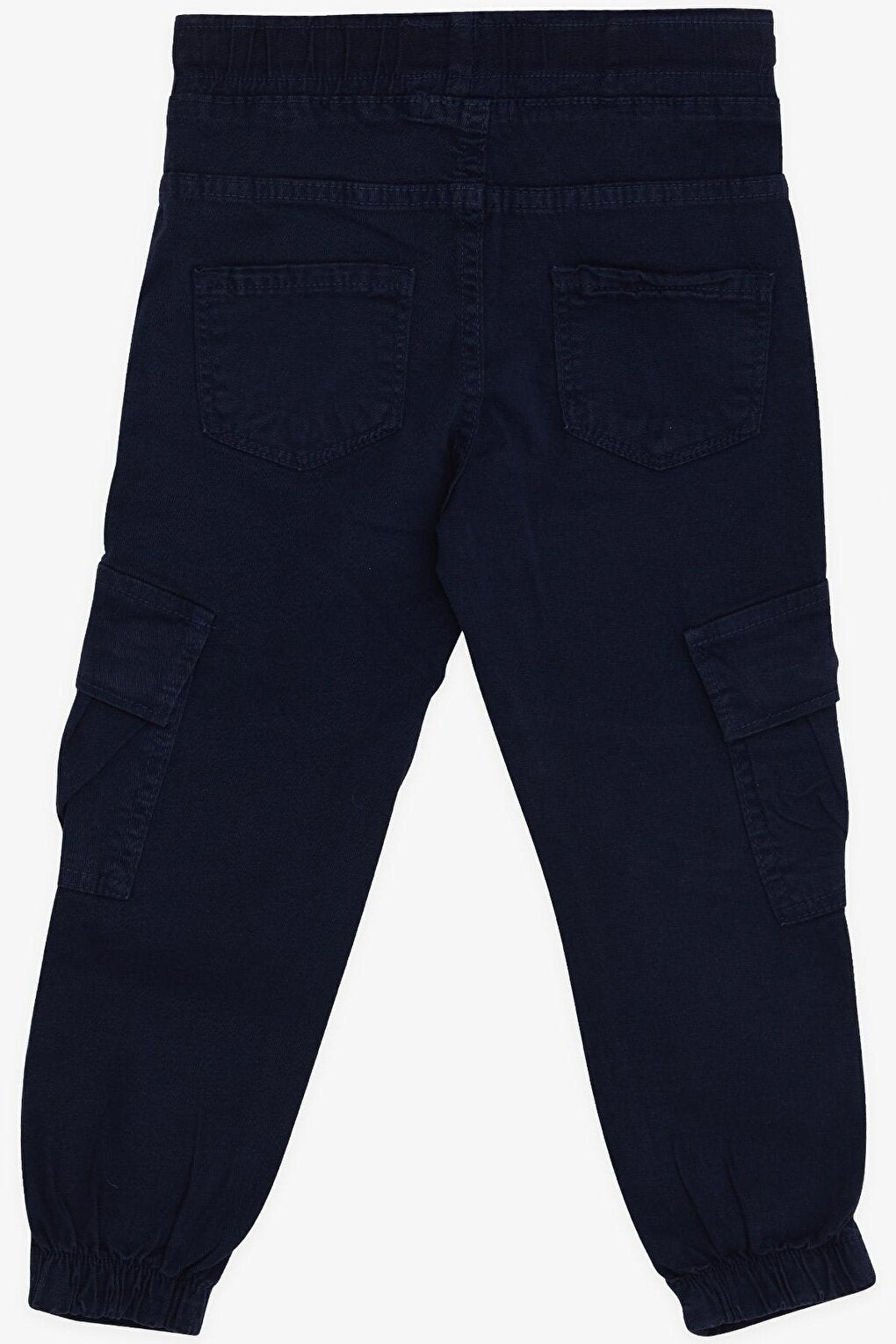 Boy's Trousers with Elastic Waist Pockets Navy Blue (3-6 Years)