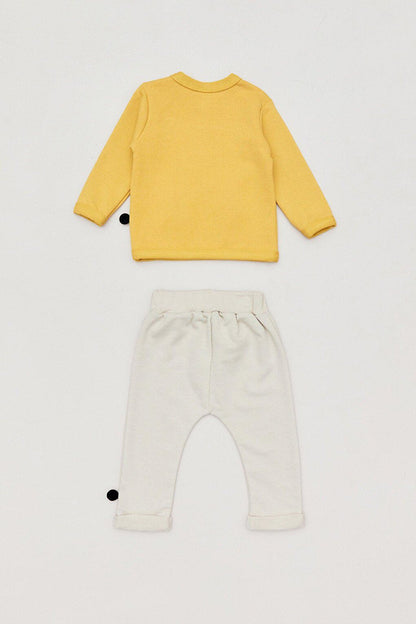 Printed Crew Neck Baby Boy Suit