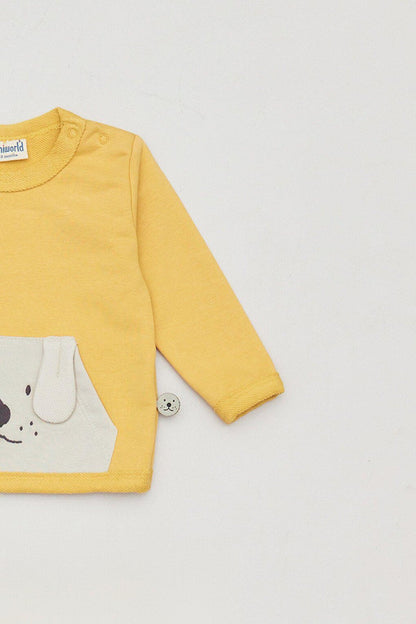 Printed Crew Neck Baby Boy Suit