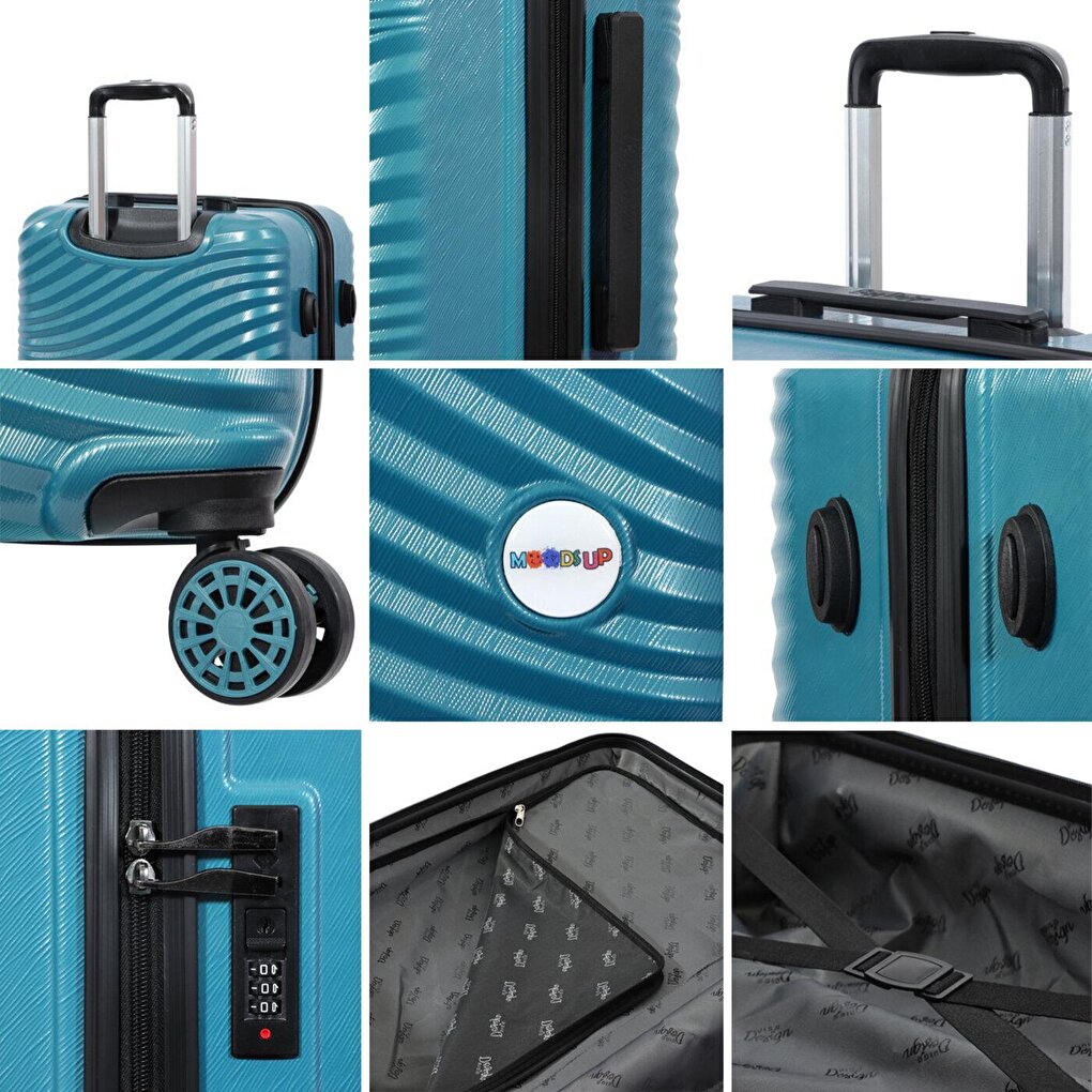 Moods Up Blue Large Size 28" Suitcase