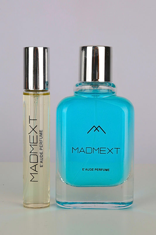 Madmext Blue&amp;White 60 ML + Travel Size 30 ML Men's Perfume 6851