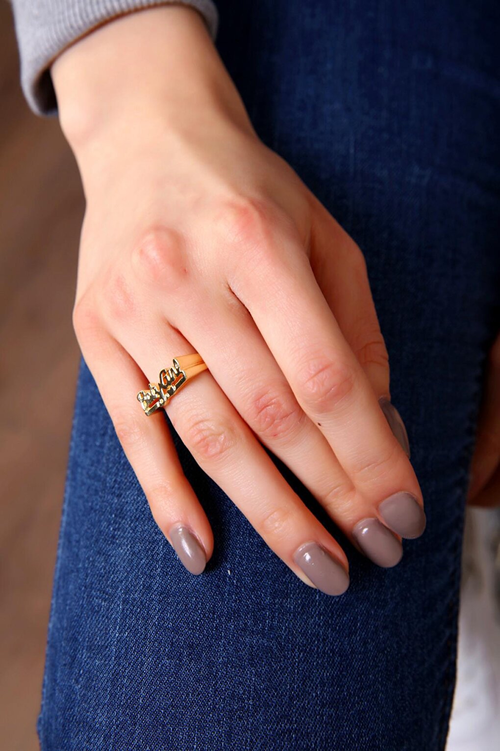 Gold Color Baby Girl Ring