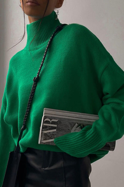 Green Turtleneck Sweater MG1252