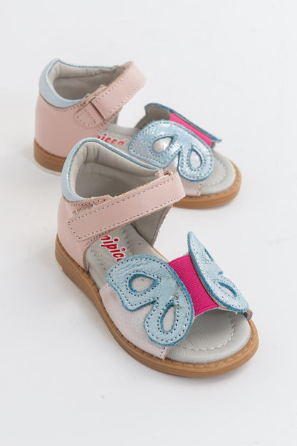 Girl's Powder Leather healthy Supported Sandals