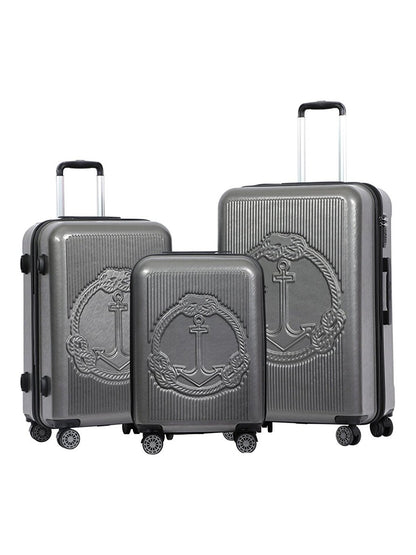 Ocean Gray 3-piece suitcase set