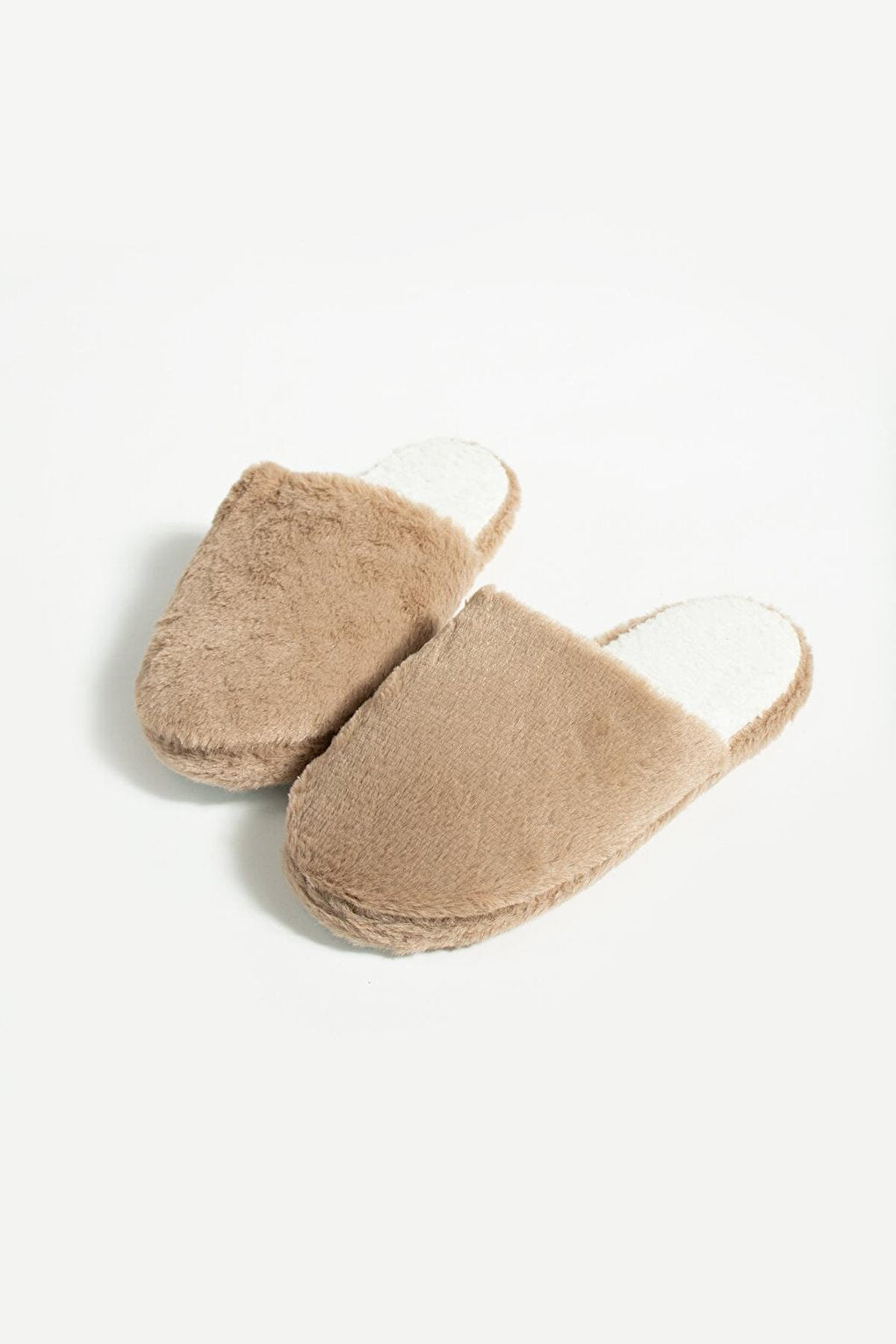 Flexible Sole Inside Out Plush Fleece Women Home Slippers CK-360-23