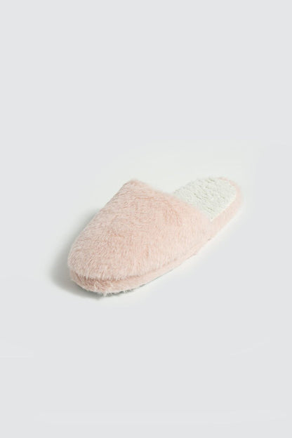 Flexible Sole Inside Out Plush Fleece Women Home Slippers CK-360-23