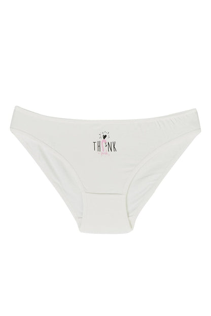 Women's Ecru THINK 3-Piece Panties 220