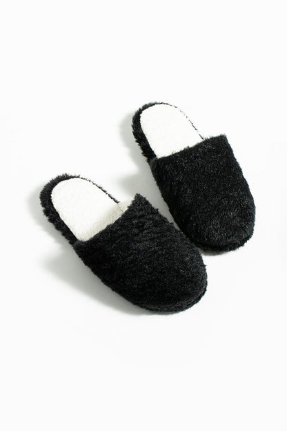 Flexible Sole Inside Out Plush Fleece Women Home Slippers CK-360-23