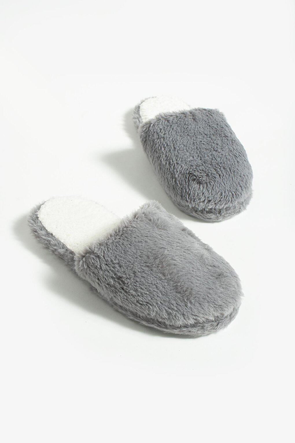 Flexible Sole Inside Out Plush Fleece Women Home Slippers CK-360-23