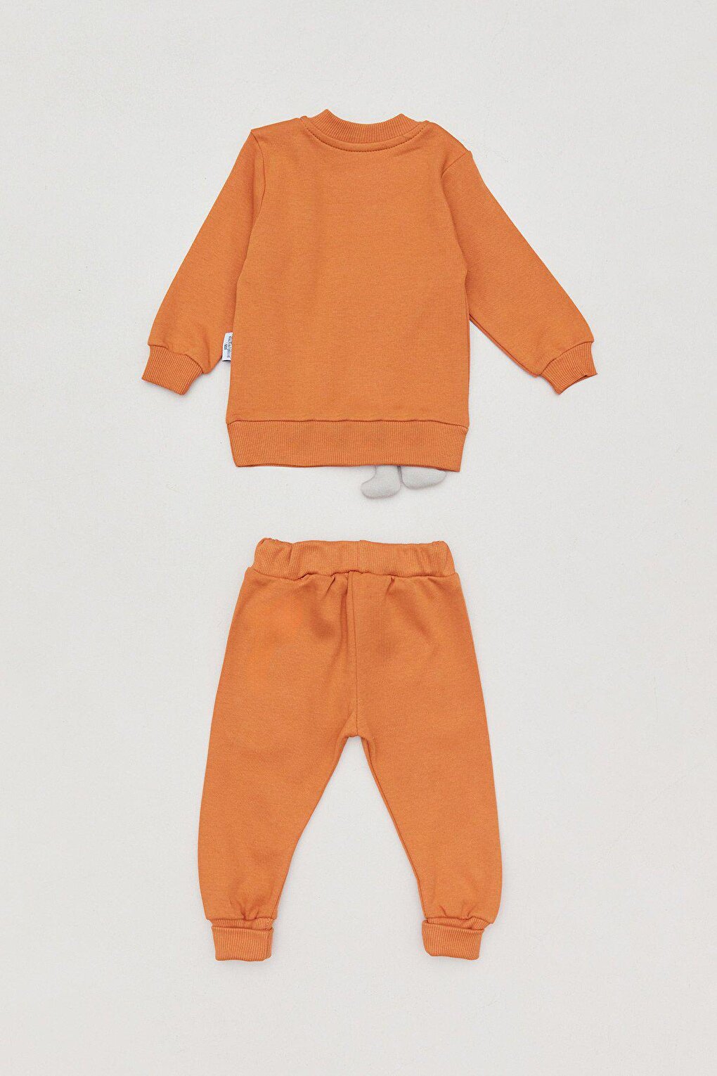 Embroidered Crew Neck Baby Boy Suit