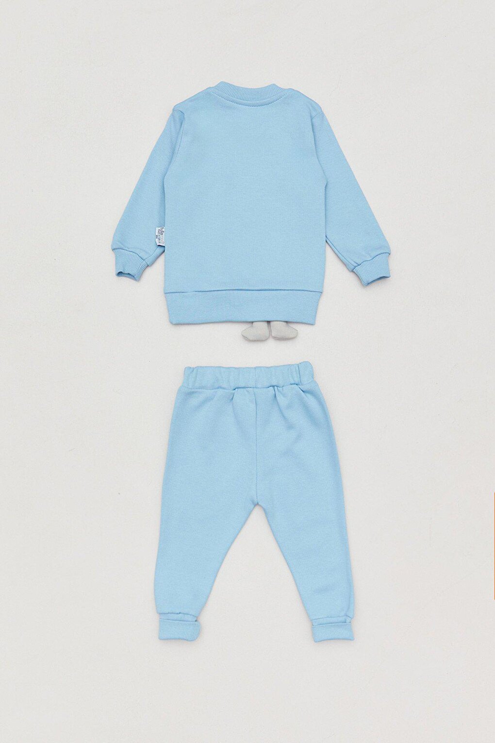 Embroidered Crew Neck Baby Boy Suit