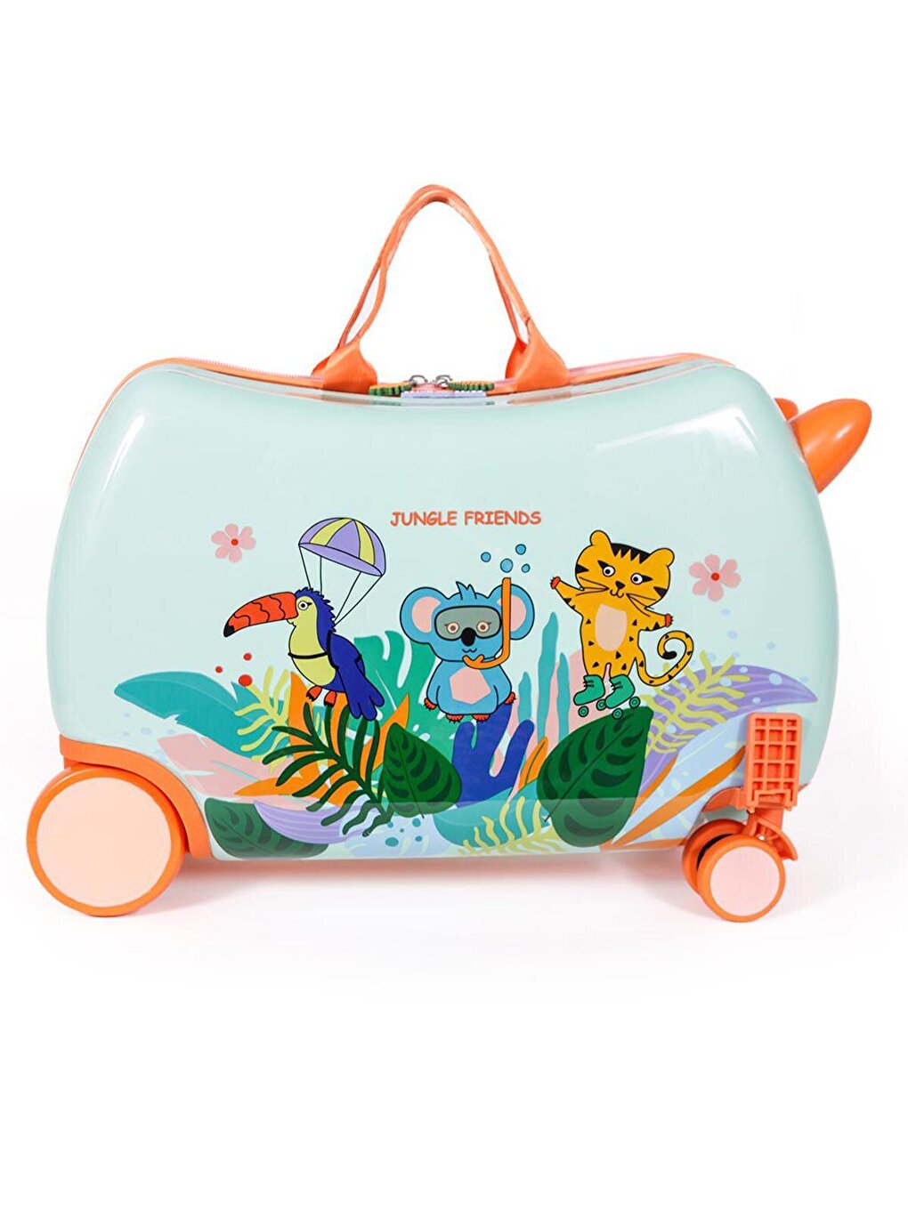 Rideable Children's Suitcase Jungle Friends