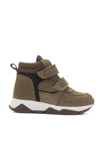 Boy's Khaki Genuine Leather Anatomical Daily Boots