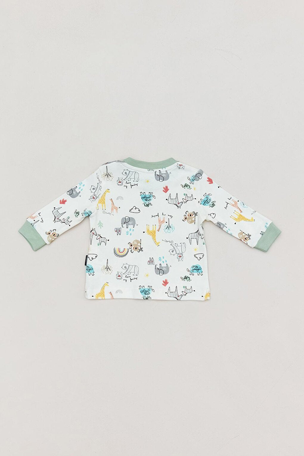 Printed Crew Neck Baby Boy Bodysuit