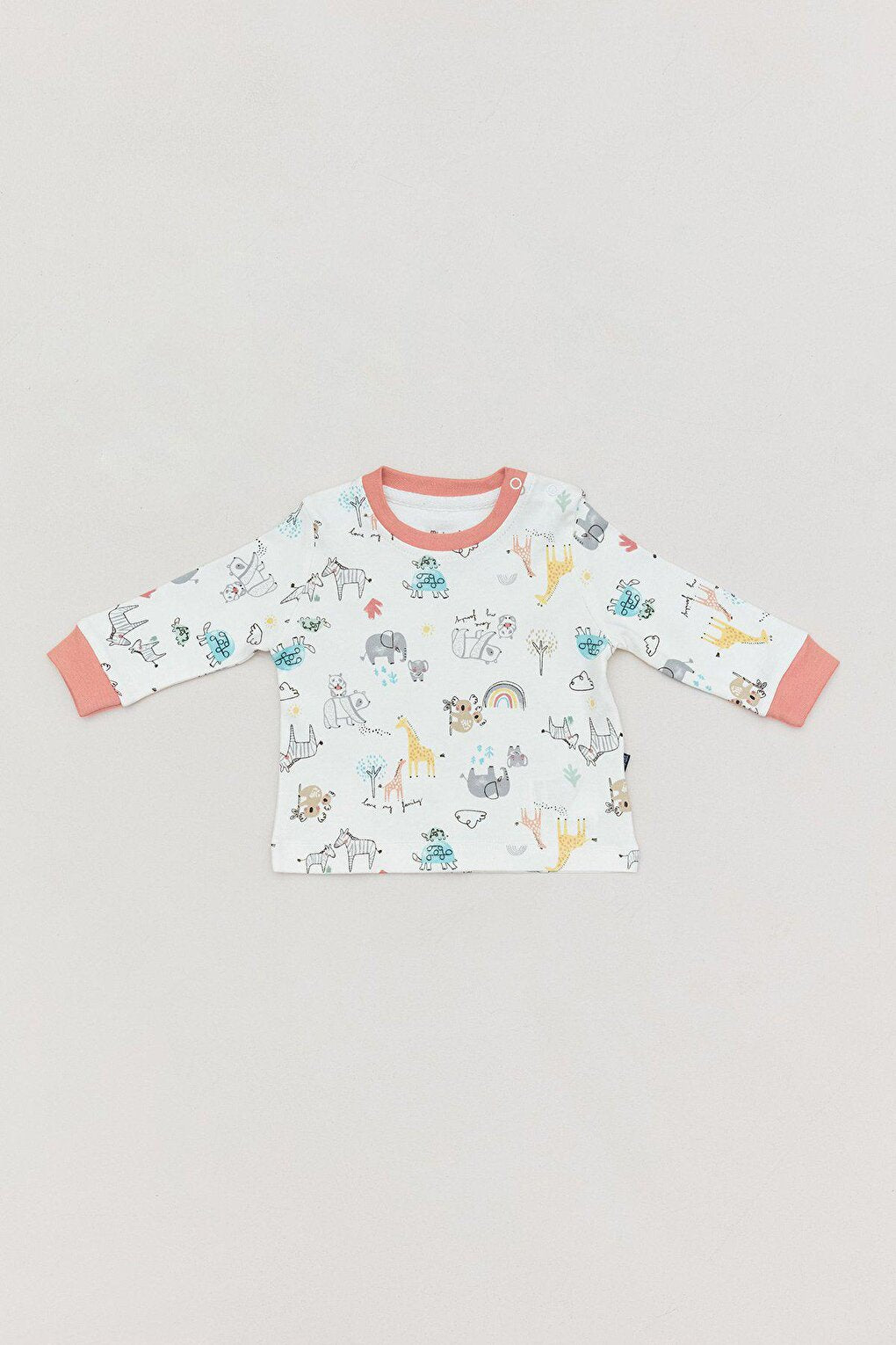 Printed Crew Neck Baby Boy Bodysuit