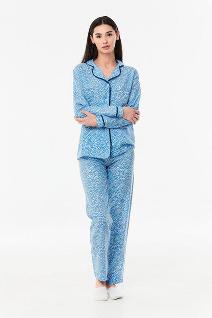 Polka Dot Buttoned Pajama Set