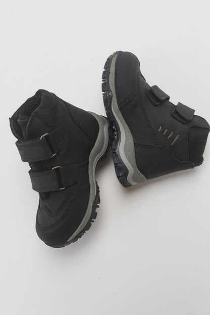 Boy's Black Genuine Leather Anatomical Trekking Boots