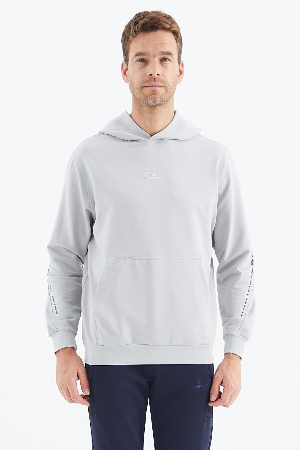 Ulrich Stone Hooded Men's Sweatshirt - 88311