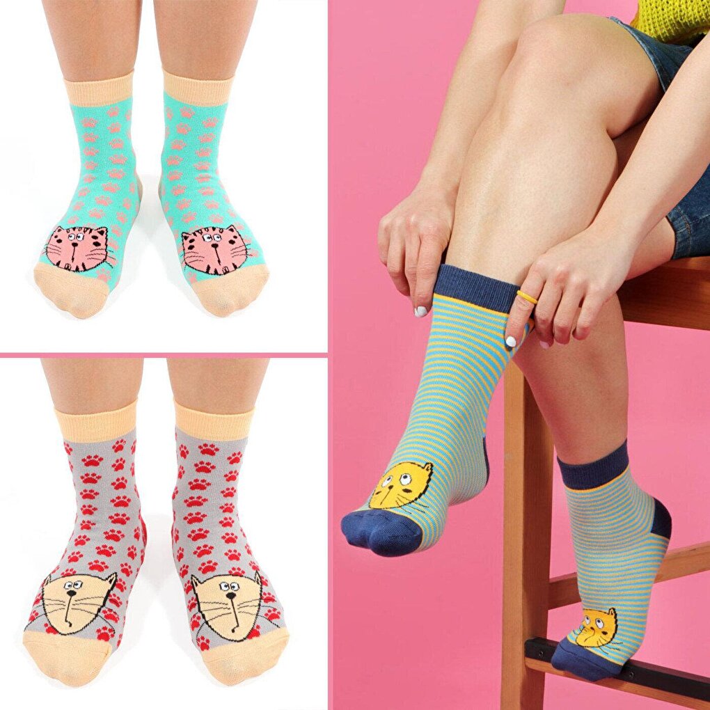 Cats Women's 5-Piece Short Socks Set