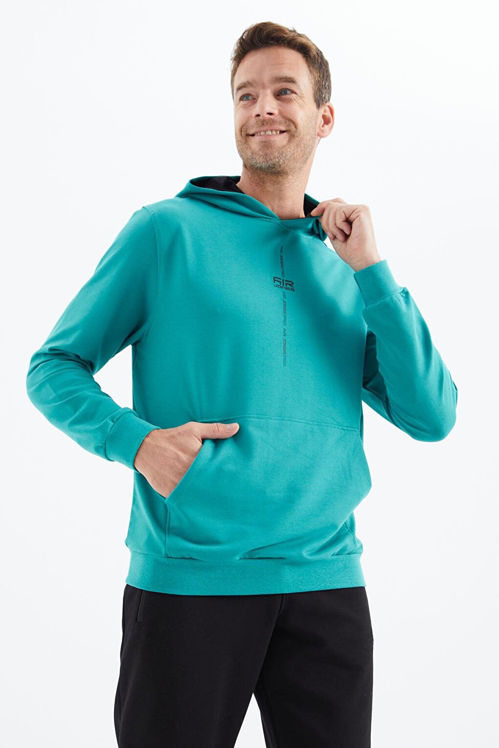 Grant Sea Green Comfortable Form Men's Sweatshirt - 88305