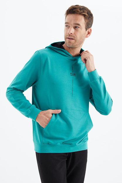 Grant Sea Green Comfortable Form Men's Sweatshirt - 88305