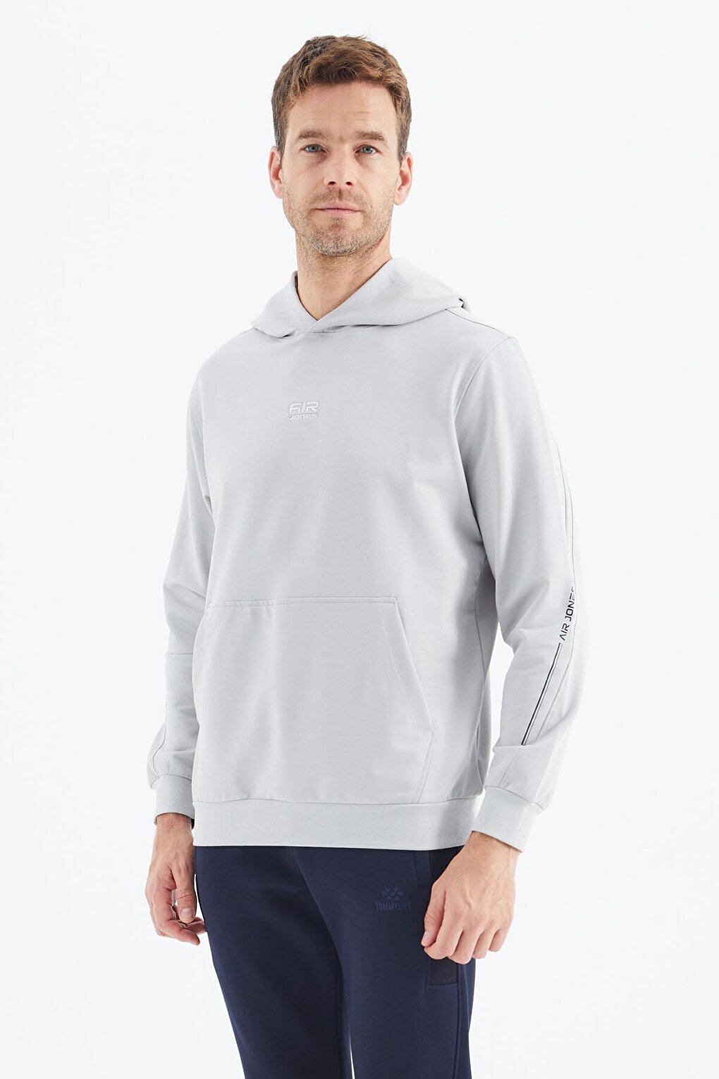 Ulrich Stone Hooded Men's Sweatshirt - 88311