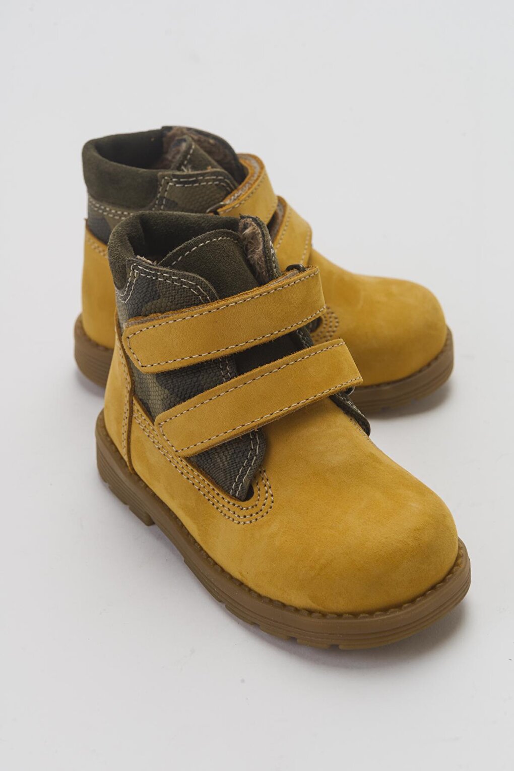 Boy's Yellow Genuine Leather Anatomical Daily Boots