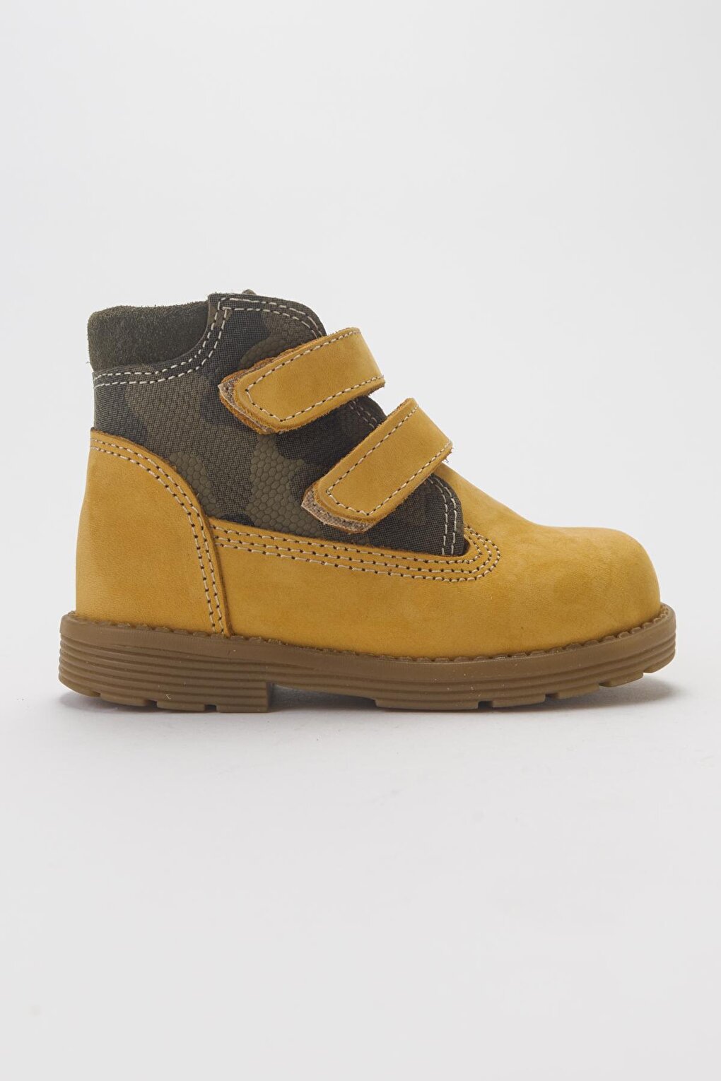 Boy's Yellow Genuine Leather Anatomical Daily Boots