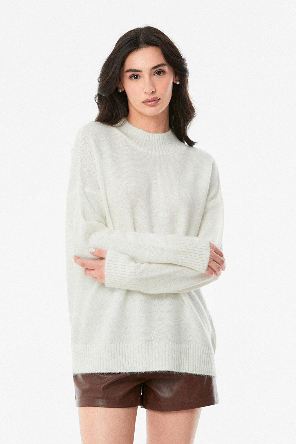 High Collar Knitwear Sweater