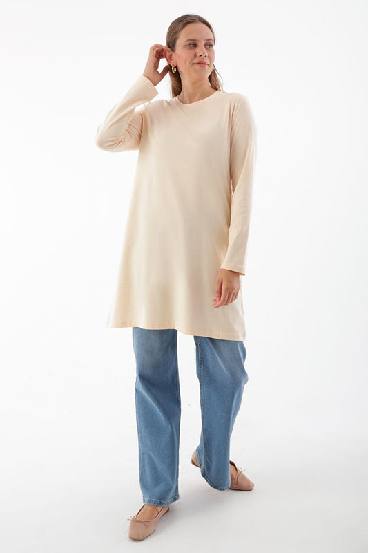 Ten Basic Cotton Single Jersey Sweat Tunic