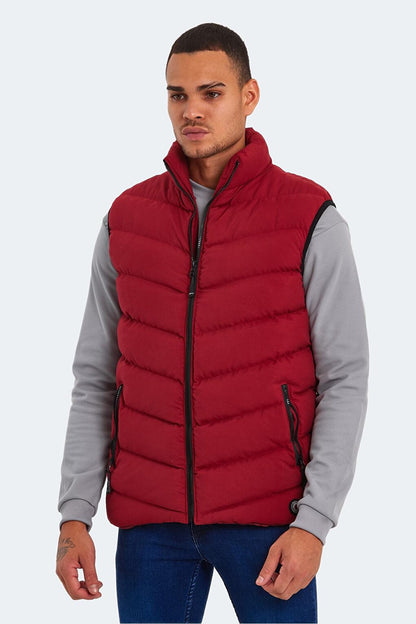 HAMMER I Men's Puffer Vest Claret Red