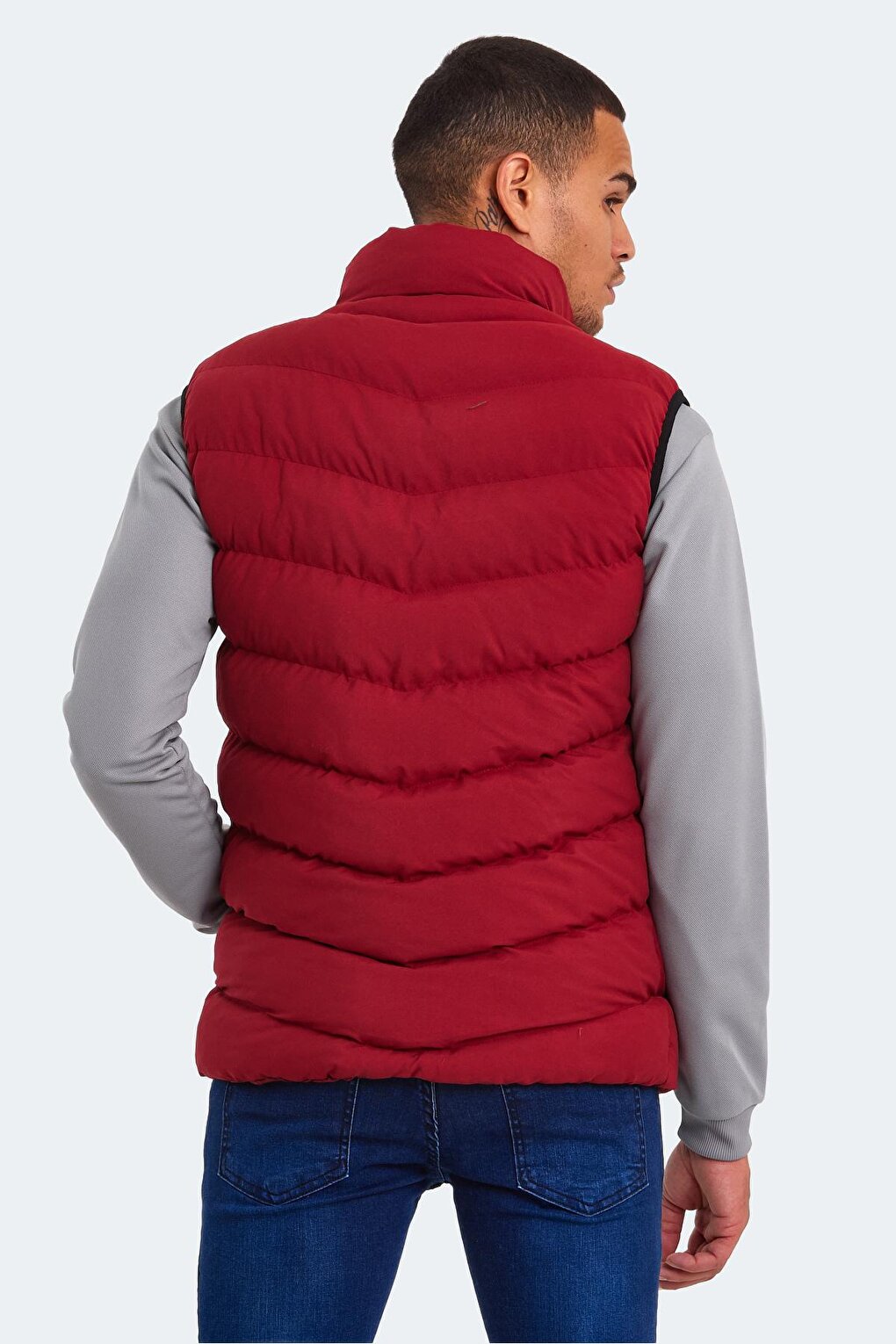 HAMMER I Men's Puffer Vest Claret Red