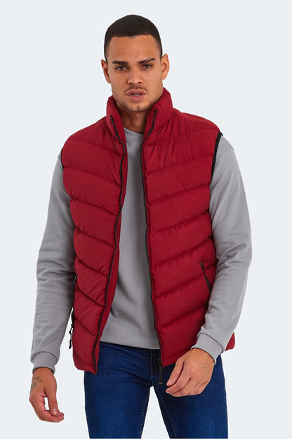 HAMMER I Men's Puffer Vest Claret Red