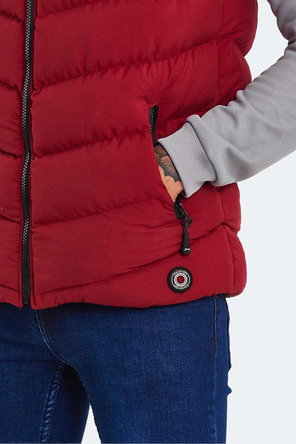 HAMMER I Men's Puffer Vest Claret Red