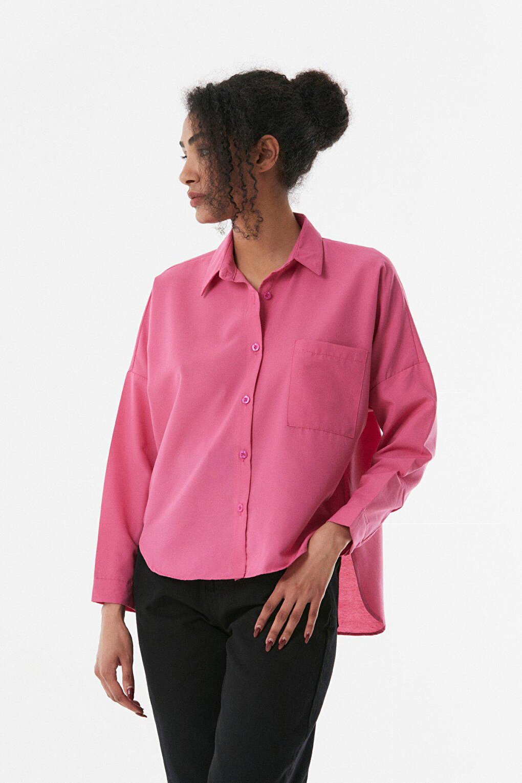 Single Pocket Long Back Shirt