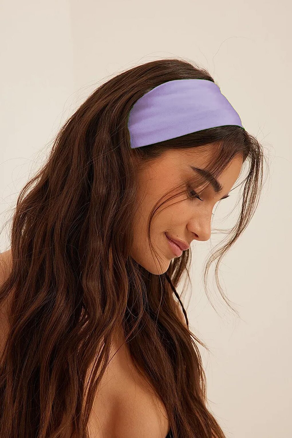 Jersey Hair Band Elastic Combed Cotton Athlete Hair Band Yoga Headband