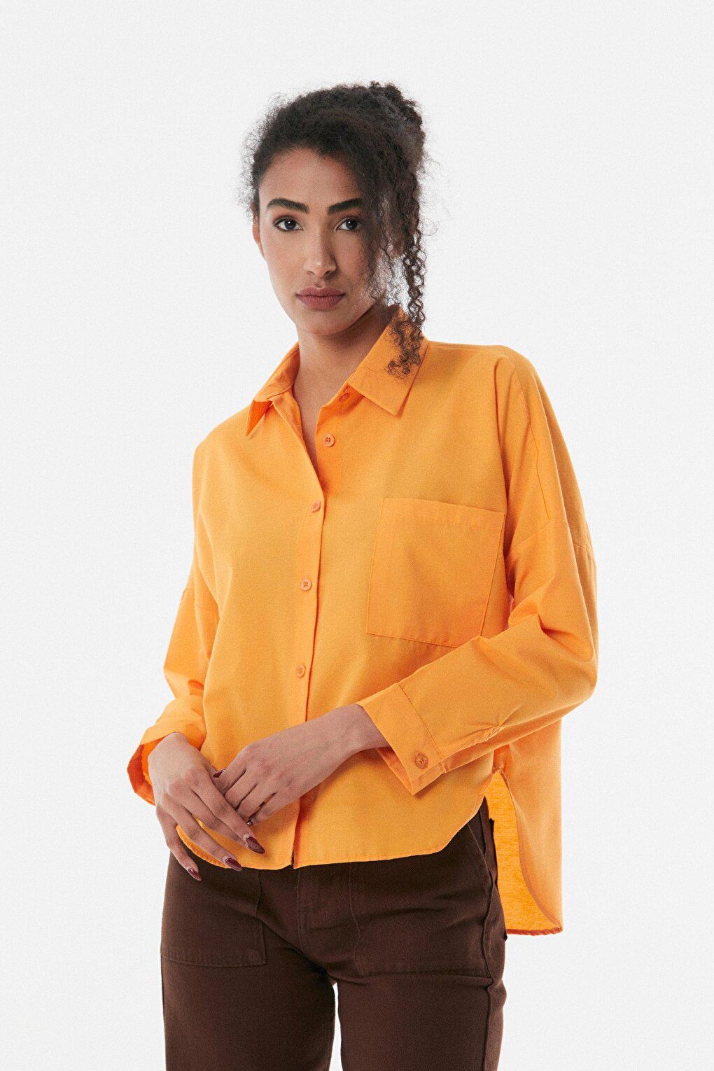 Single Pocket Long Back Shirt