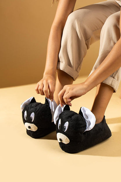 Cute Animal Figured Thermal Sole Women's Slippers P01-25-Jery