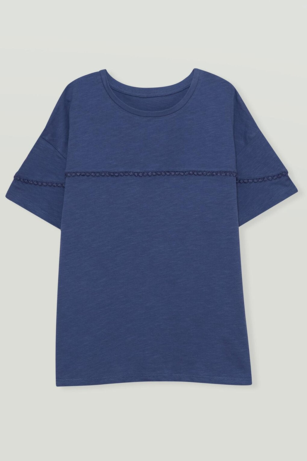 Short Sleeve Front Tassel Girls' T-Shirt