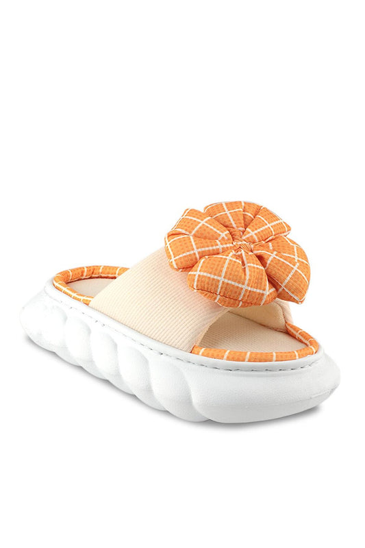 EA22SK028 Women's Home Slippers Beige/Orange